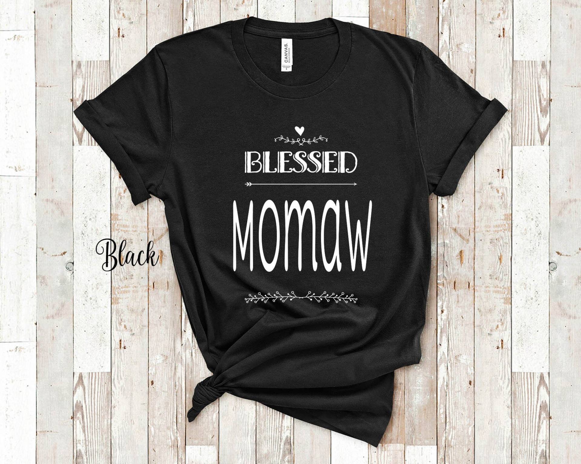 Blessed Momaw Grandma Tshirt Spezielle Großmutter Geschenkidee Für Muttertag, Geburtstag, Weihnachten Oder Schwangerschaftsmitteilung von WalltoWallMall