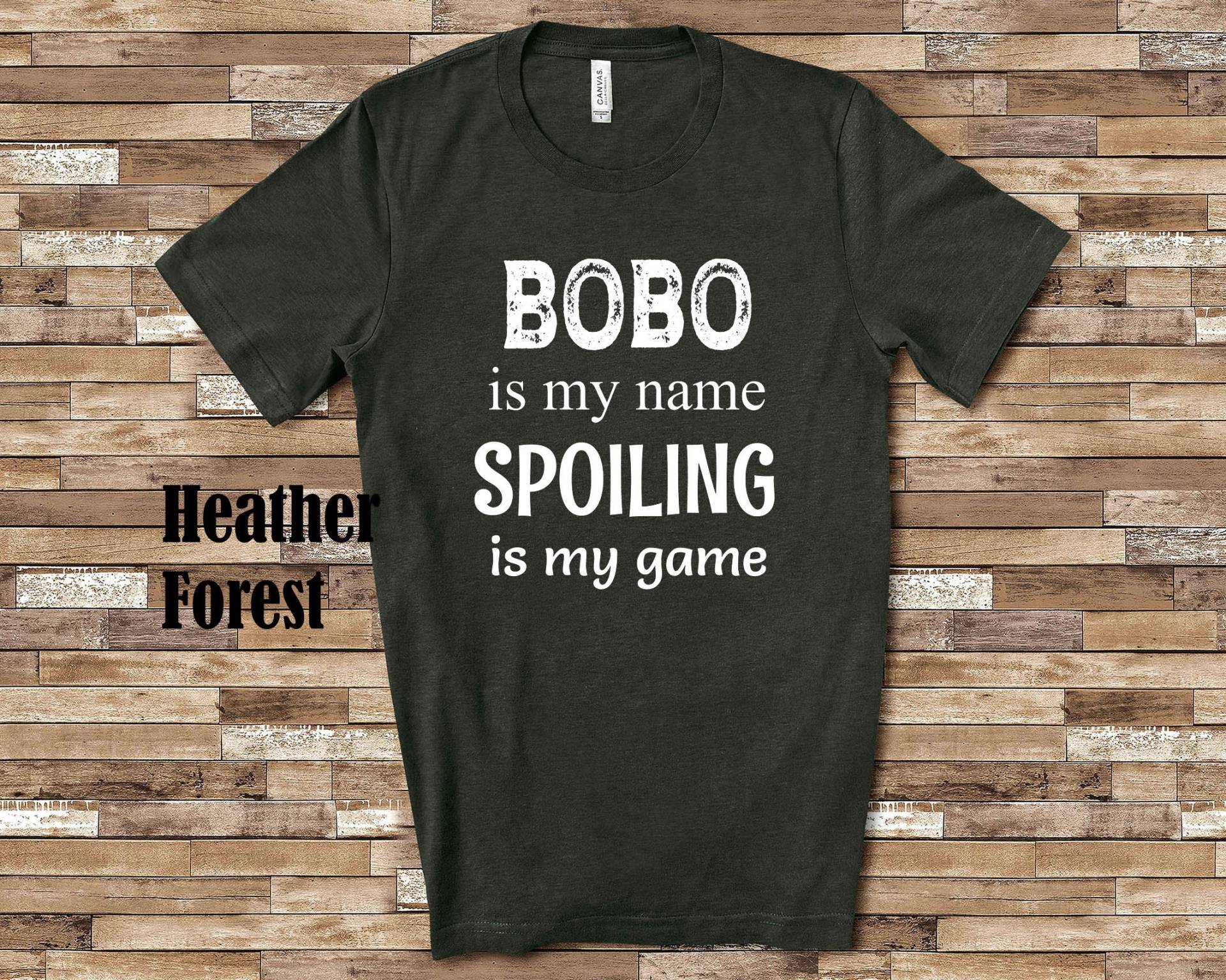 Bobo Is My Name Grandpa Tshirt Spezielle Großvater Geschenkidee Für Vatertag, Geburtstag, Weihnachten Oder Schwangerschaftsmitteilung von WalltoWallMall