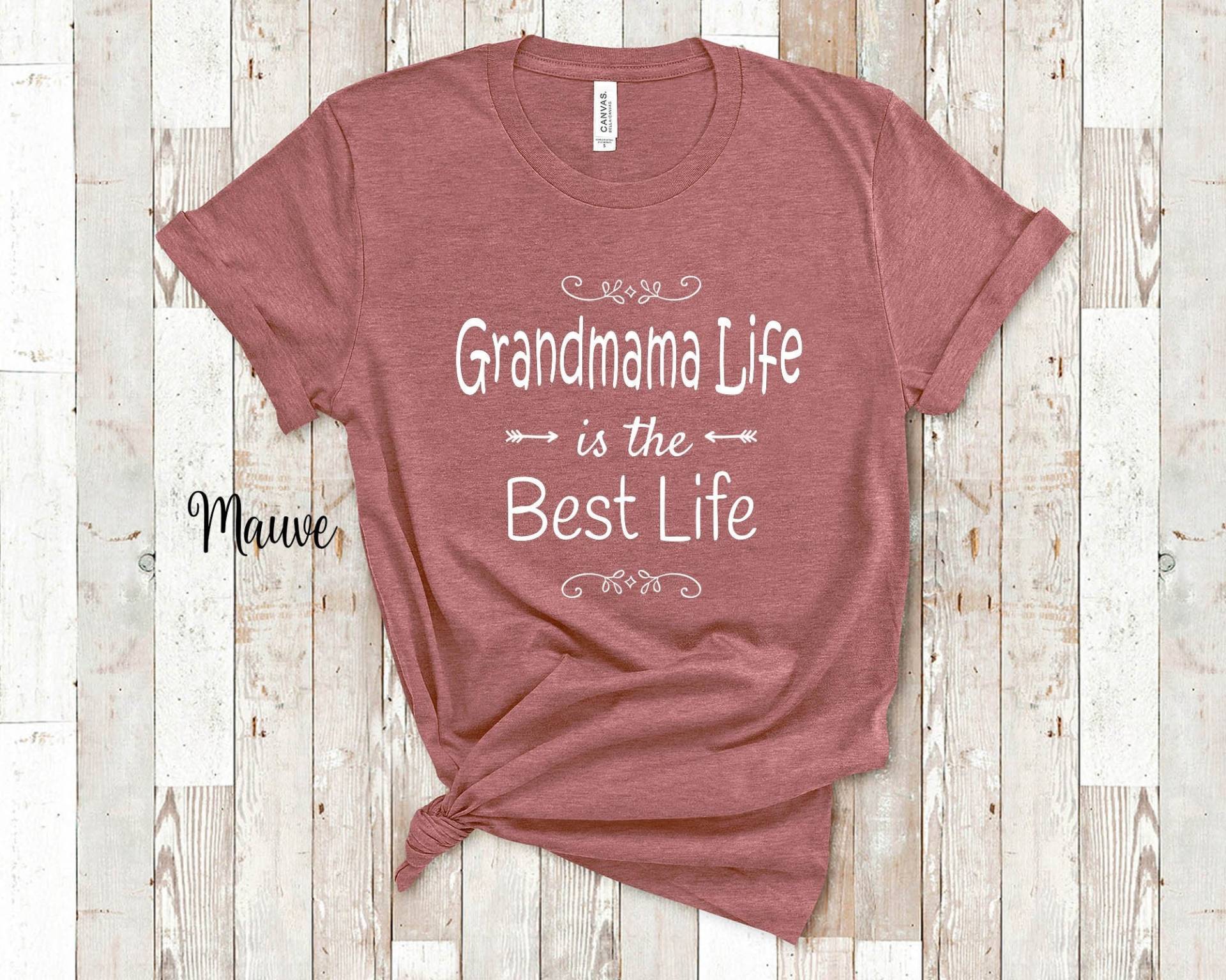 Das Leben Ist Die Beste Oma Tshirt Spezielle Großmutter Geschenkidee Für Muttertag, Geburtstag, Weihnachten Oder Schwangerschaft Bekanntgabe von WalltoWallMall
