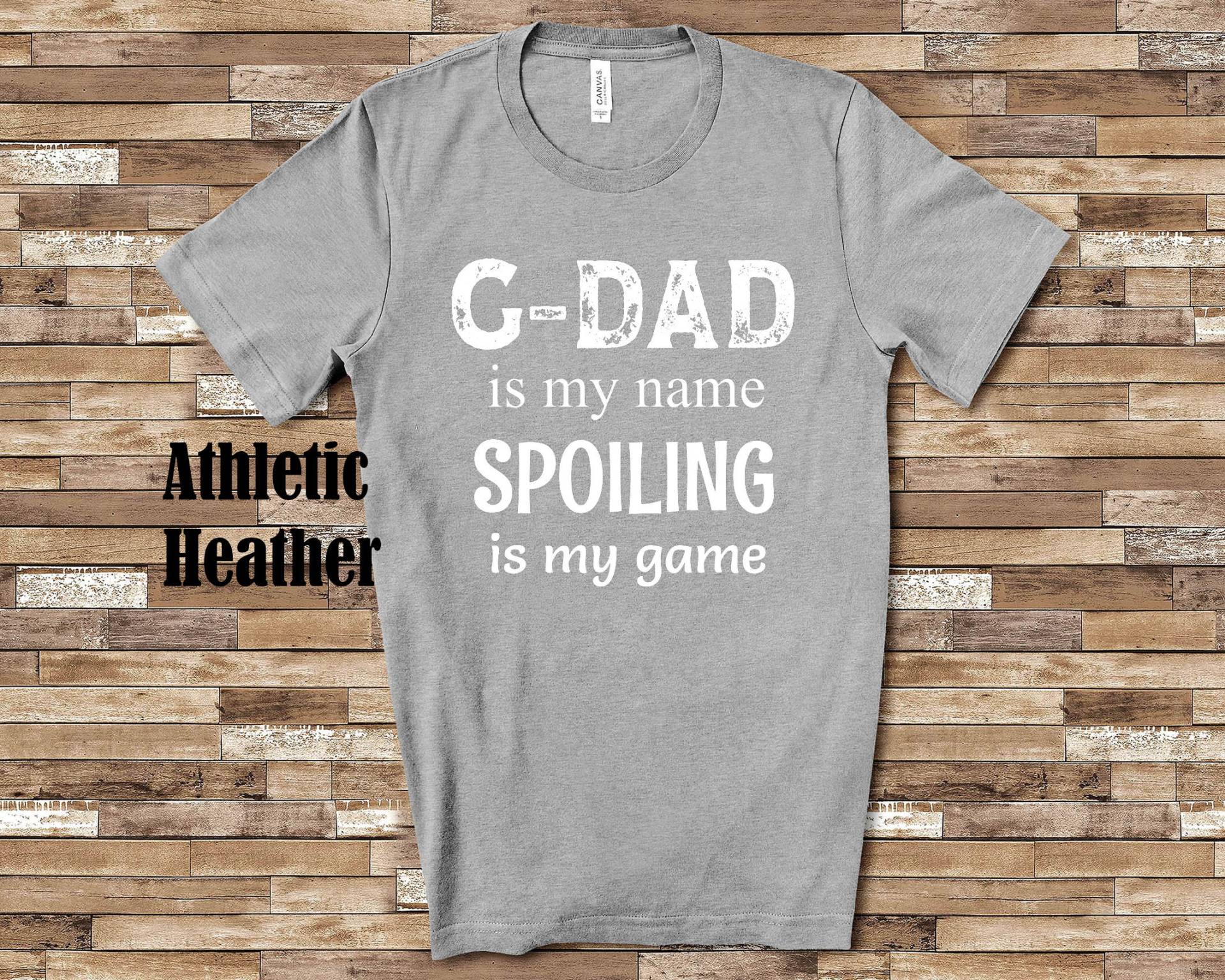 G-Dad Is My Name Opa Tshirt Besondere Großvater Geschenkidee Für Vatertag, Geburtstag, Weihnachten Oder Schwangerschaft Reveal Ansage von WalltoWallMall