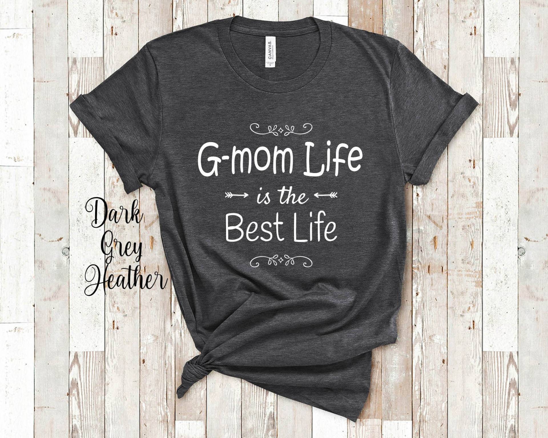 G-Mom Life Is The Best Oma Tshirt Spezielle Großmutter Geschenkidee Für Muttertag, Geburtstag, Weihnachten Oder Schwangerschaftsmitteilung von WalltoWallMall