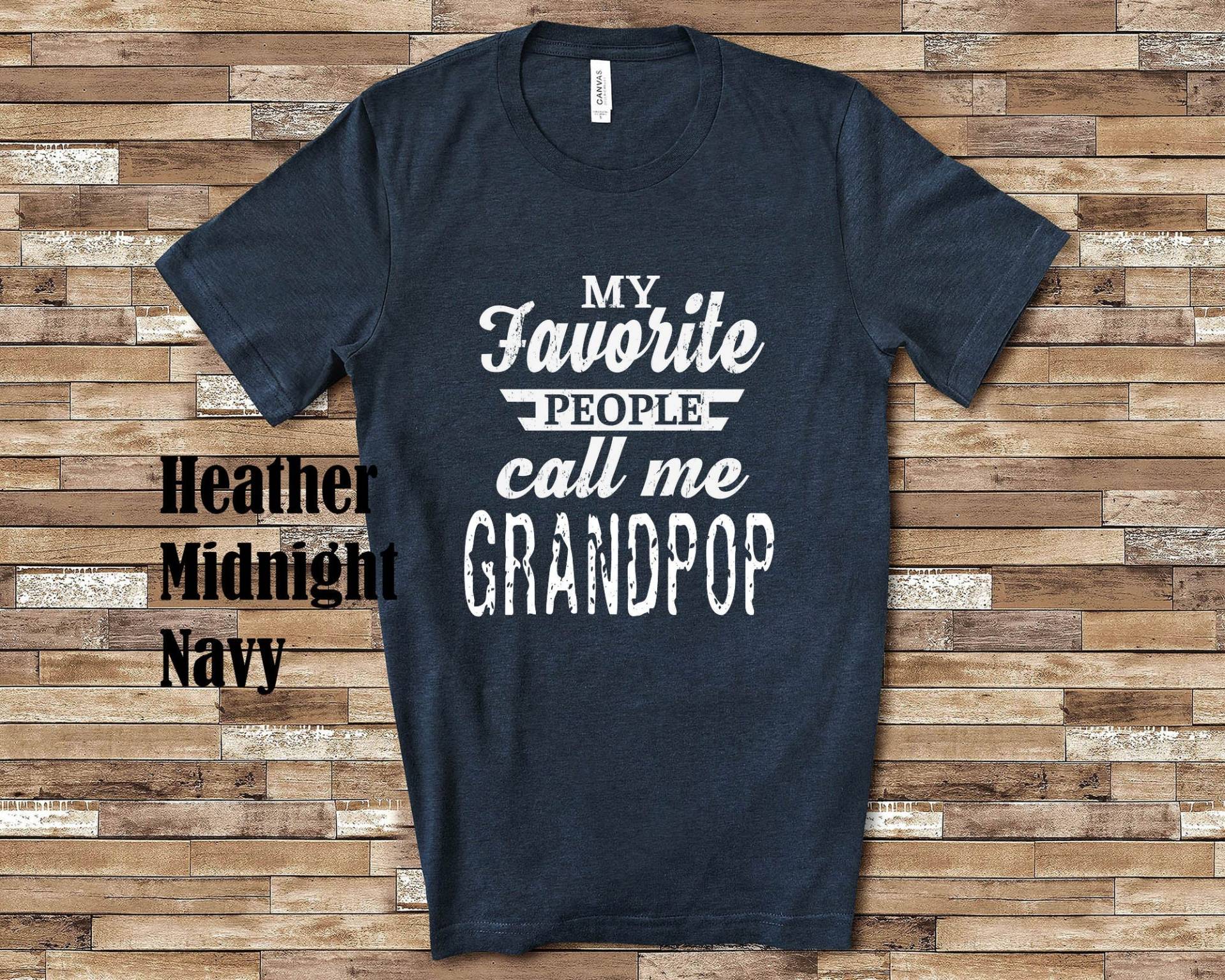 Meine Lieblingsmenschen Grandpop Tshirt, Langarmshirt, Sweatshirt Oder Tank-Top Special Großvater Vatertag Weihnachten Geburtstagsgeschenk von WalltoWallMall