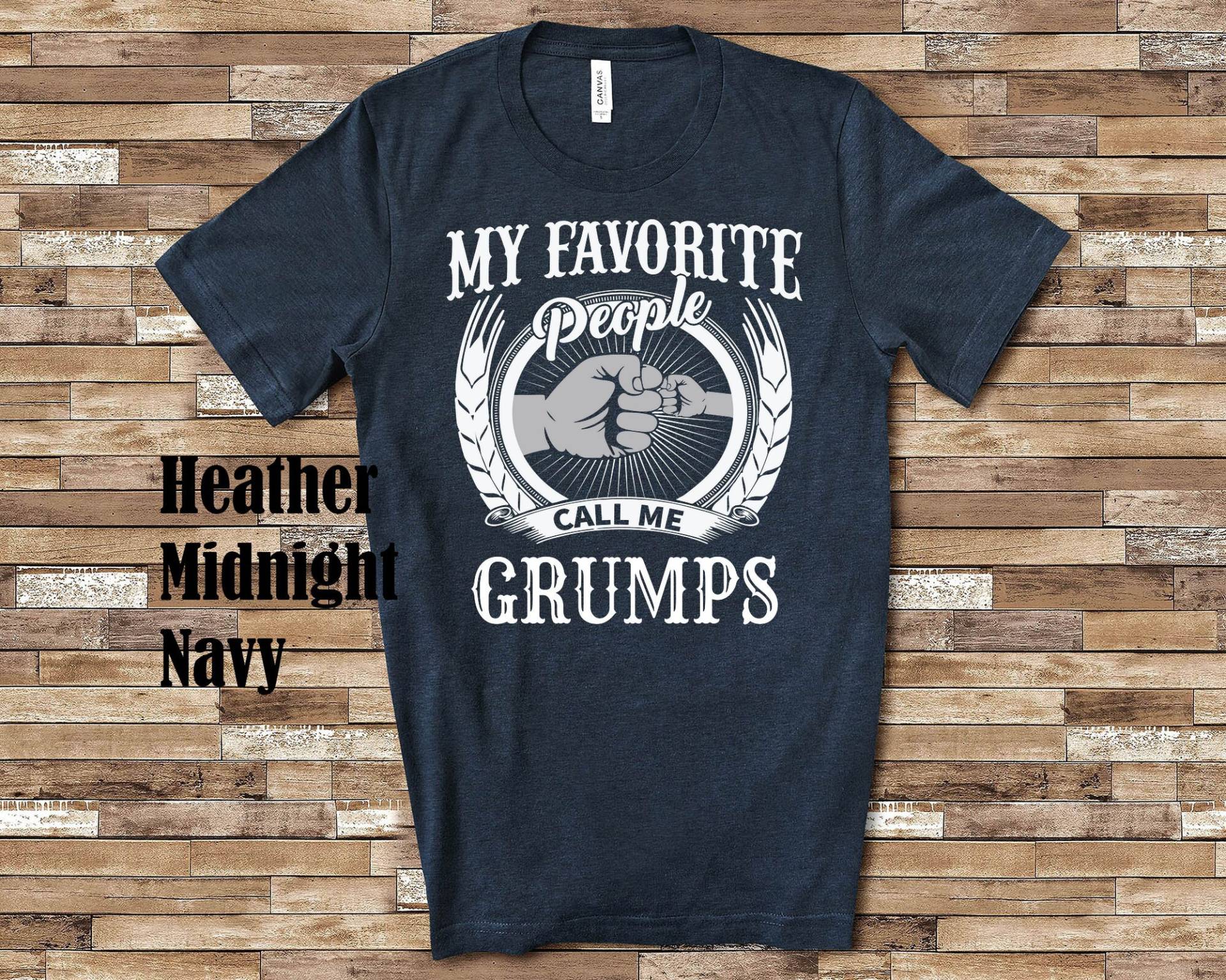 Meine Lieblingsmenschen Grumps Fauststoß Tshirt, Langarmshirt, Sweatshirt, Tank Top Spezieller Großvater Vatertag Weihnachten Geburtstagsgeschenk von WalltoWallMall