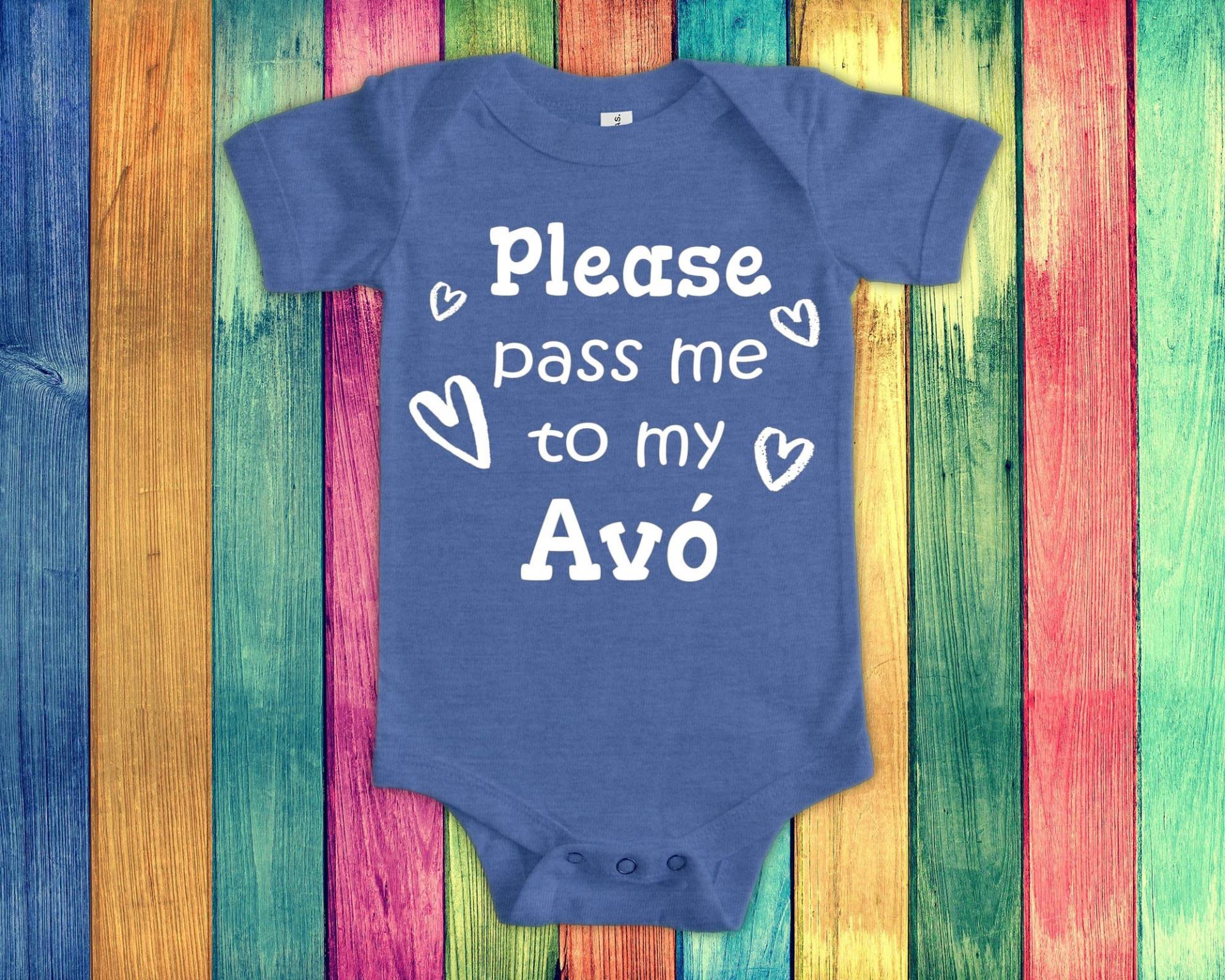 Pass Me To Avó Süßer Oma Baby Body, Tshirt Oder Kleinkind Shirt Portugal Portugiesisch Großmutter Geschenk Schwangerschaft Ankündigung von WalltoWallMall