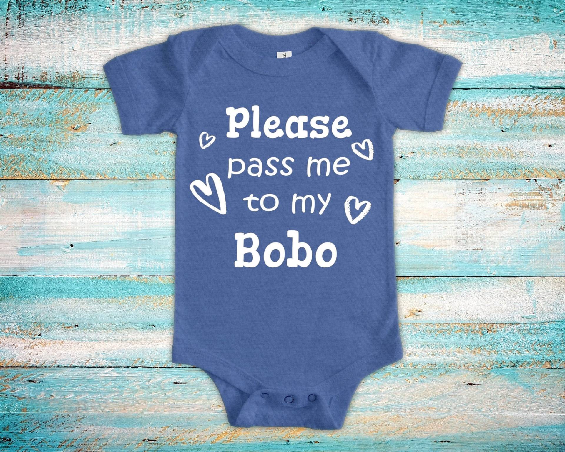 Pass Me To Bobo Süßer Opa Baby Body, Tshirt Oder Kleinkind Shirt Besonderes Großvater Geschenk Schwangerschaft Ankündigung von WalltoWallMall