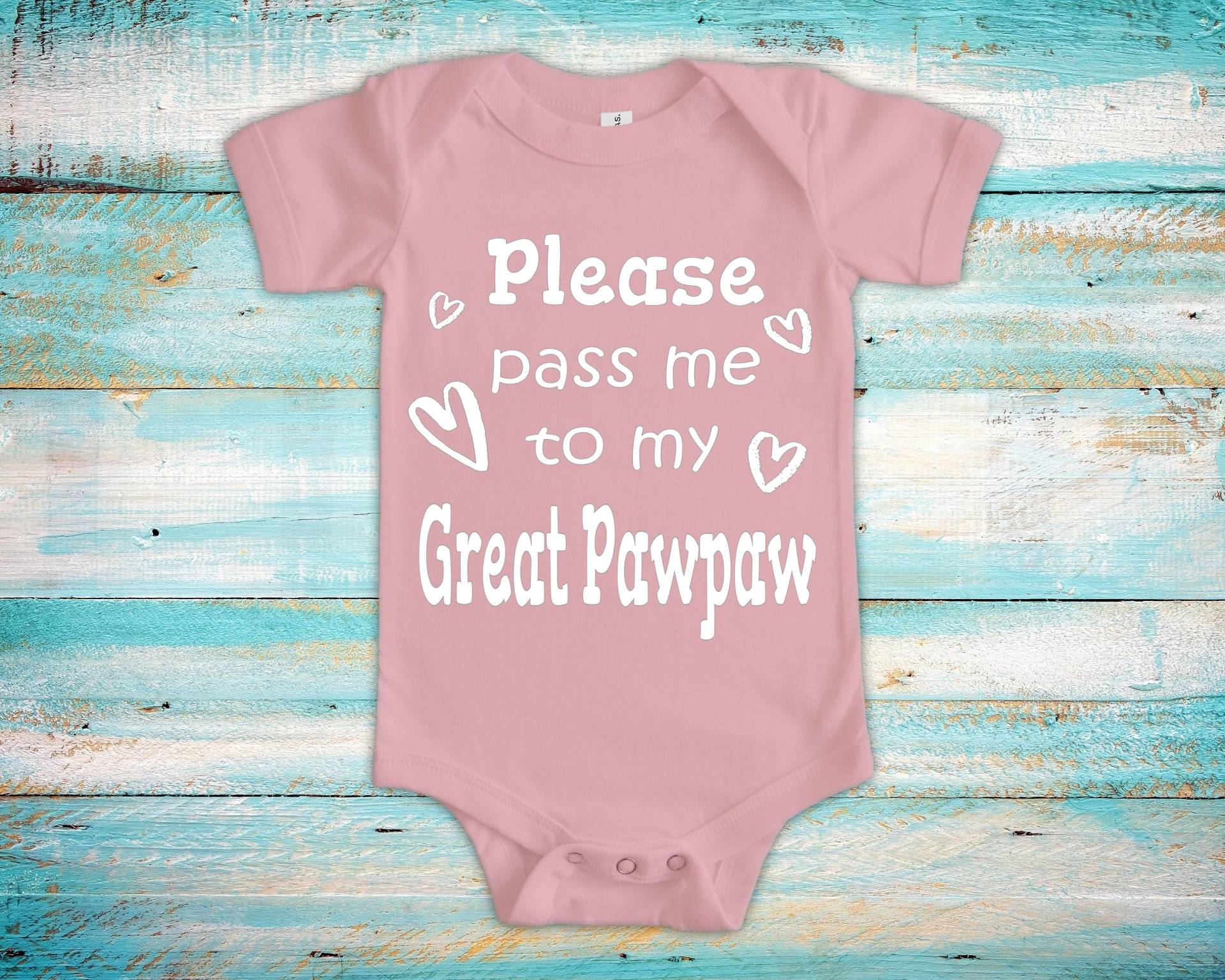 Pass Me To Great Pawpaw Süßer Opa Body, Tshirt Oder Kleinkind Shirt Besonderes Großvater Geschenk Schwangerschaft Ankündigung von WalltoWallMall