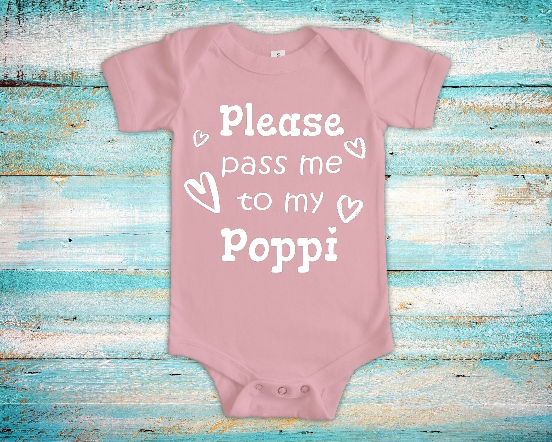 Pass Me To Poppi Süßer Opa Baby Body, Tshirt Oder Kleinkind Shirt Besonderes Großvater Geschenk Schwangerschaft Ankündigung von WalltoWallMall