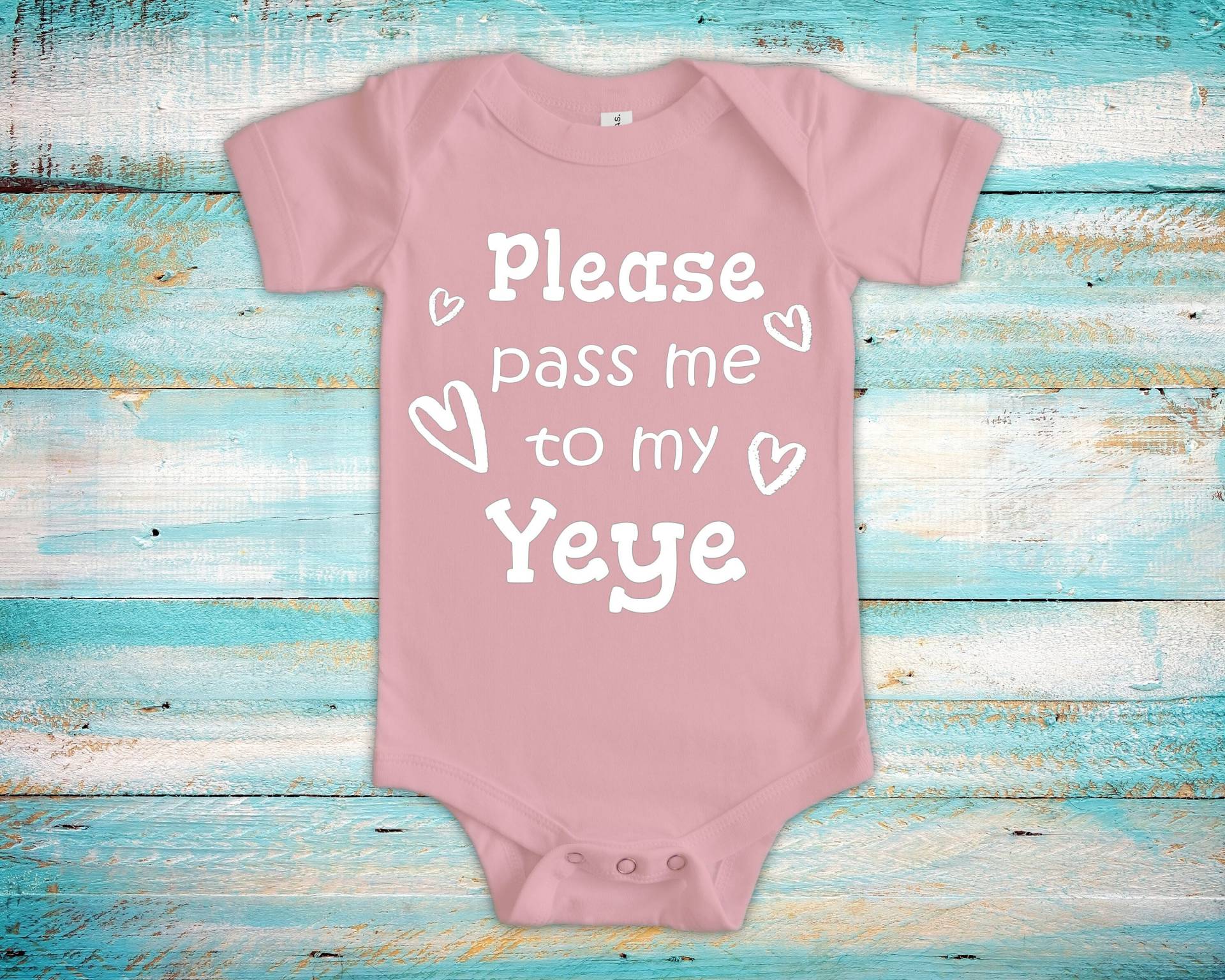 Pass Me To Yeye Süßer Opa Baby Body, Tshirt Oder Kleinkind Shirt China Chinese Großvater Geschenk Schwangerschaft Ankündigung von WalltoWallMall