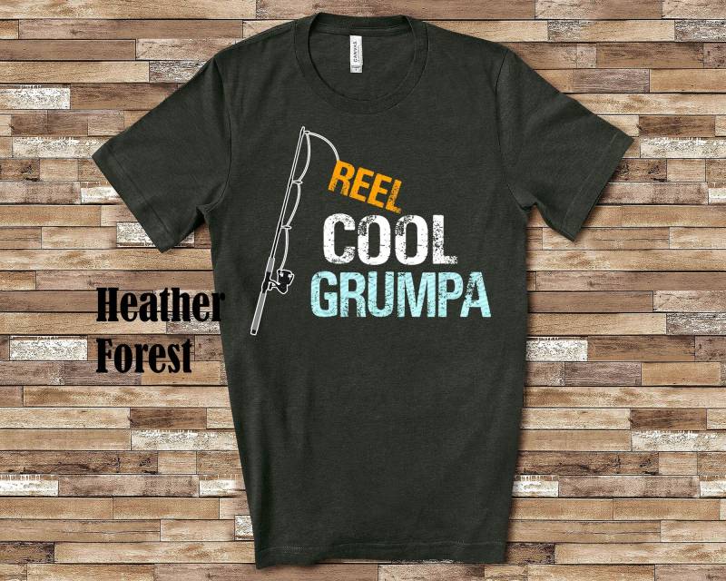 Reel Cooles Grumpa Shirt Tshirt Geschenk Von Enkelin Enkel Geburtstag Weihnachtsvatertagsgeschenke Für von WalltoWallMall