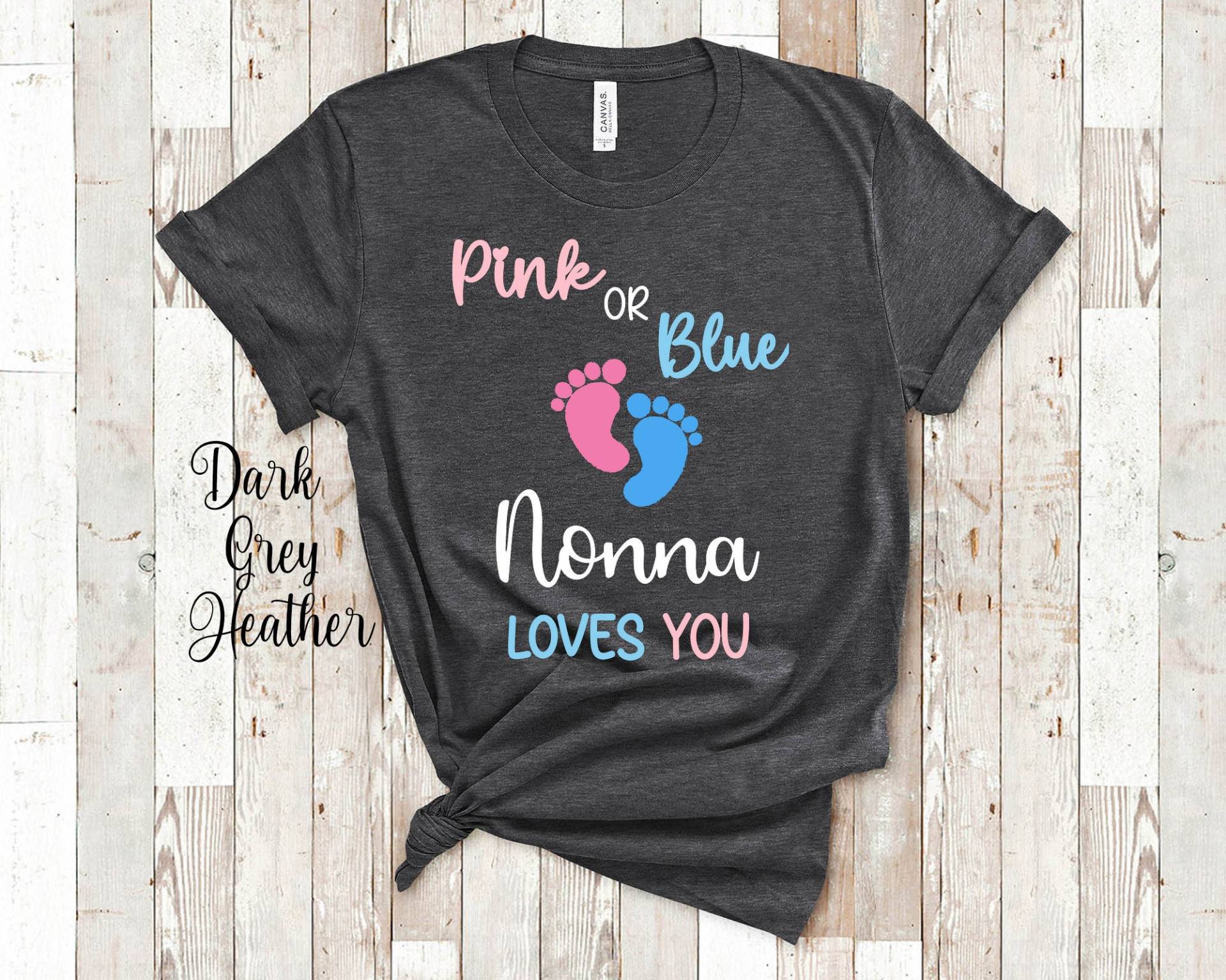 Rosa Oder Blau Nonna Liebt Sie Enkel Enkelin Schwangerschaft Geschlecht Offenbaren Ankündigung Tshirt -Kann Mit Jedem Großmutter Namen Anpassen Rosa Oder Blau Nonna Liebt Sie Enkel Enkelin Schwangerschaft Geschlecht Offenbaren Ankündigung Tshirt -Kann Mit Jedem Großmutter Namen Anpassen von WalltoWallMall