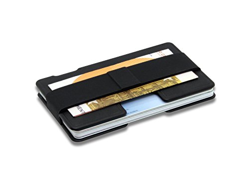 T1 Smart Aluminium Design Slim Wallet | Kreditkartenhalter mit NFC-Schutz | Anti-Kratz-Beschichtung | Platz für 1 bis 9 Karten | Minimalistische Geldbörse | Faire Produktion - Made in Austria | SCHWARZ T1 Smart Aluminium Design Slim Wallet | Kreditkartenhalter mit NFC-Schutz | Anti-Kratz-Beschichtung | Platz für 1 bis 9 Karten | Minimalistische Geldbörse | Faire Produktion - Made in Austria | SCHWARZ von Wallum - The New Simple Wallet