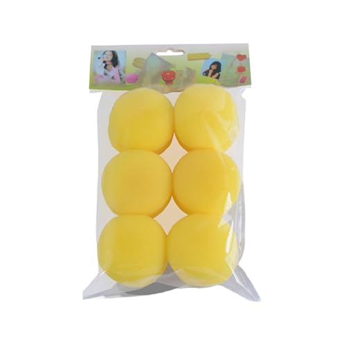 Walopola Heatless Hair Curler Sponge, Heatless Curls for Long Hair | Set of 6 Soft Sleeping Curling Tools, Portable Hairdressing Sponge Curler for Women Girls von Walopola