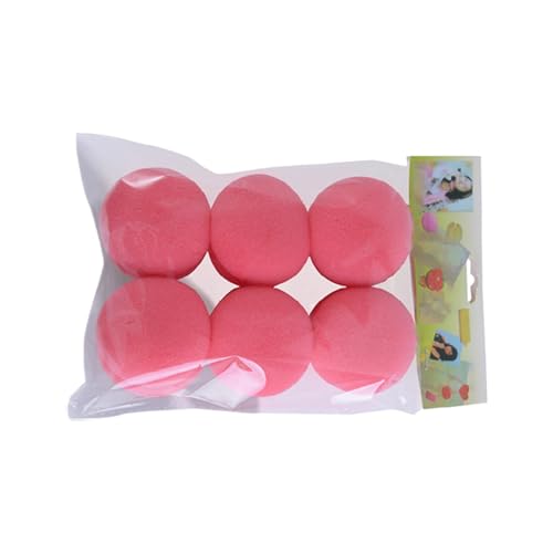 Walopola Sponge Rollers Hair Curlers - Heatless Curls for Long Hair - Set of 6 Soft Sleeping Curling Tools, Portable Hairdressing Sponge Curler for Women Girls von Walopola