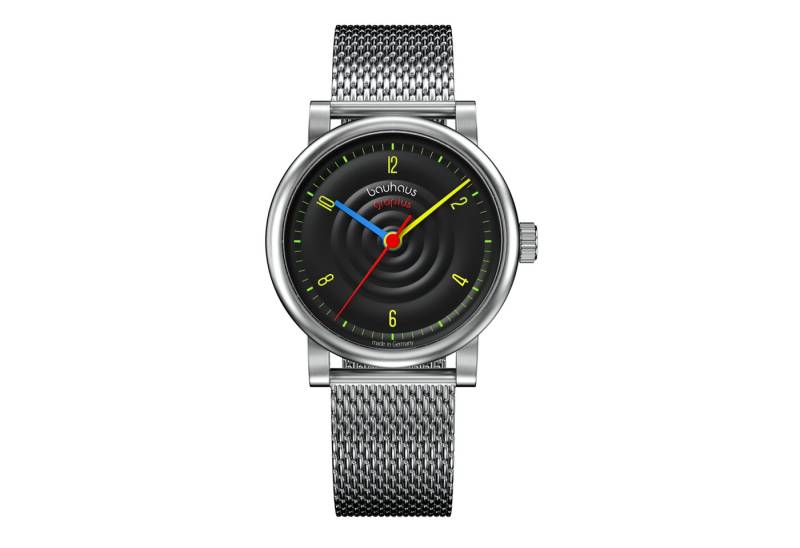Walter Gropius Automatikuhr Made in Germany, Saphirglas, Sound of Bauhaus Automatik - WGA 802-07M, Designeruhr, Edelstahlband mit Easy-Release System, Edelstahlgehäuse von Walter Gropius