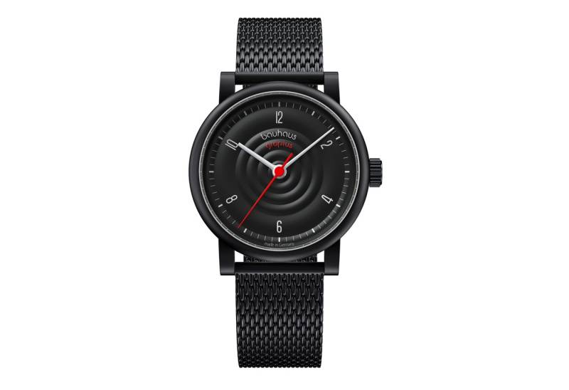 Walter Gropius Automatikuhr Made in Germany, Saphirglas, Sound of Bauhaus Automatik - WGA 802-08M, Designeruhr, Lederarmband mit Easy-Release System, Edelstahlgehäuse von Walter Gropius