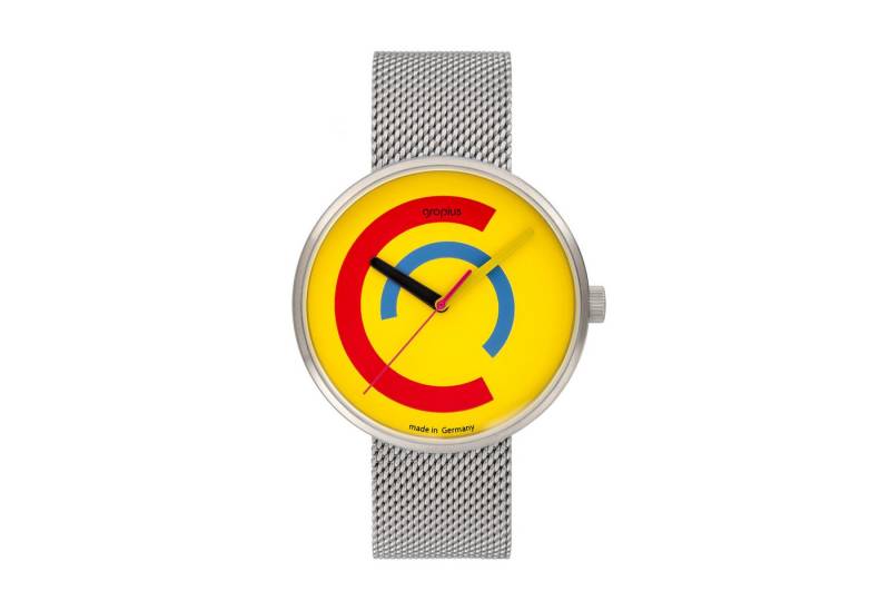 Walter Gropius Quarzuhr Made in Germany, Saphirglas, Forum Centum - WG 010-03M, Designeruhr, Edelstahlband mit Easy-Release System, Edelstahlgehäuse von Walter Gropius