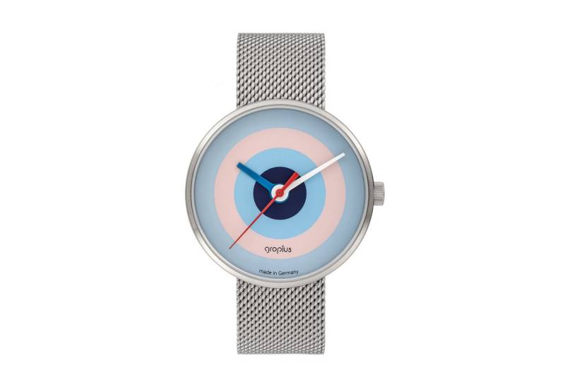 Walter Gropius Quarzuhr Made in Germany, Saphirglas, Forum J. Albers - WG 005-04M, Designeruhr, Edelstahlband mit Easy-Release System, Edelstahlgehäuse von Walter Gropius