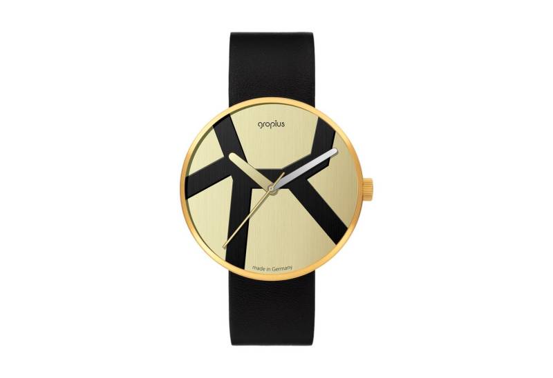 Walter Gropius Quarzuhr Made in Germany, Saphirglas, Forum Move Deluxe - WG 015-03Z, Limited Edition, Lederband mit Easy-Release System, Edelstahlgehäuse von Walter Gropius
