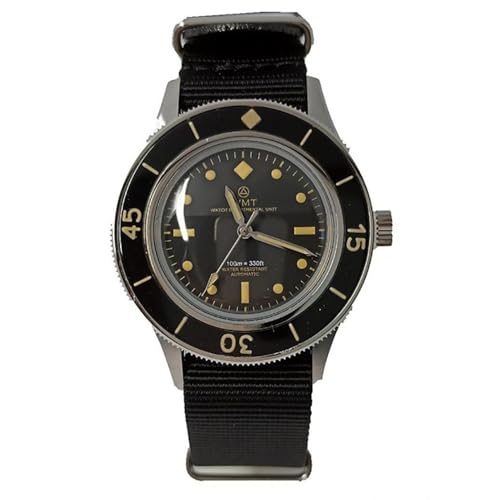Walter Mitt Sea Wolf Automatik Schwarz Stahl NATO-Gewebe Militär Uhr Herren von Walter Mitt
