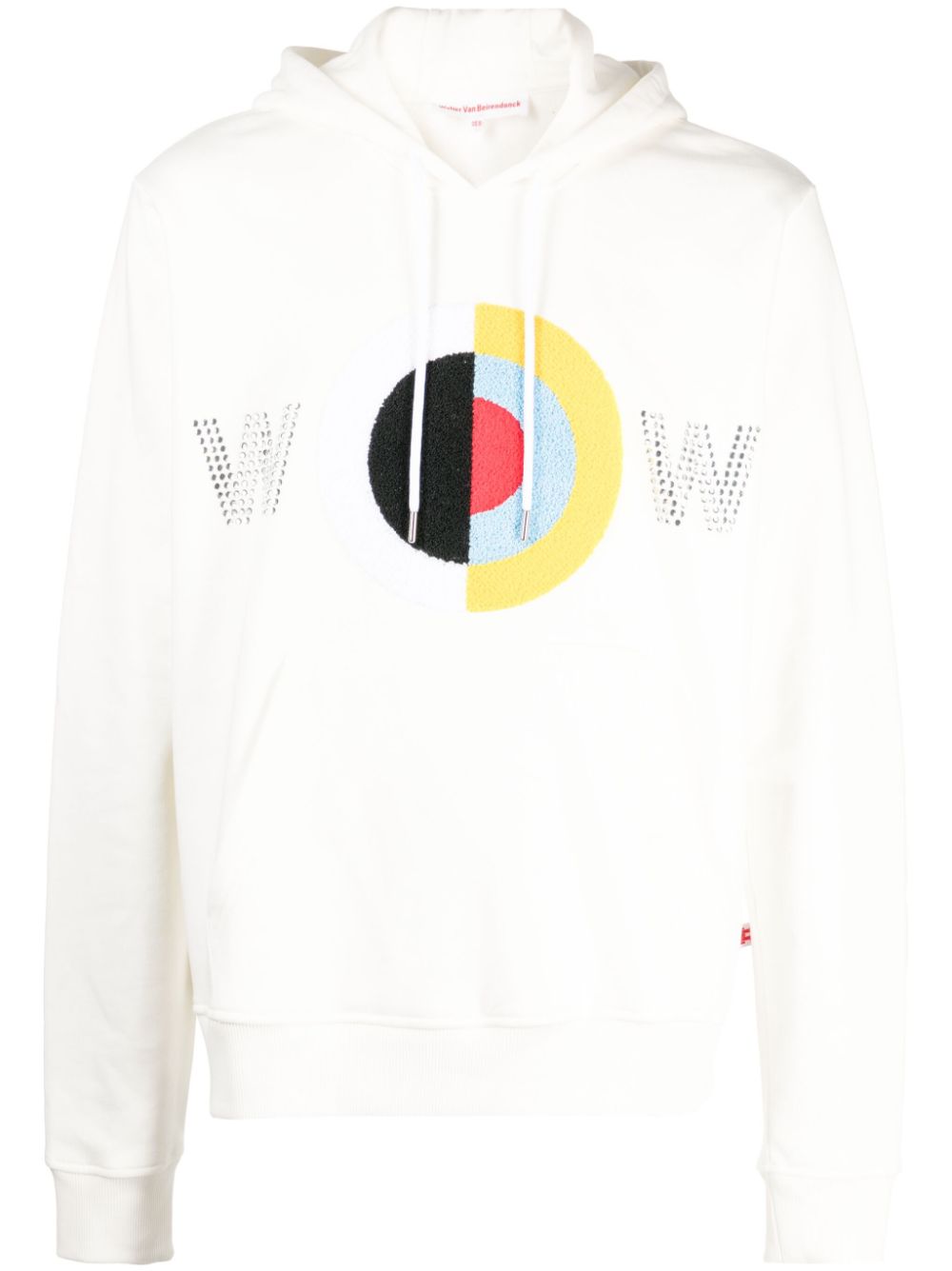 Walter Van Beirendonck Bestickter Hamza Hoodie - Weiß von Walter Van Beirendonck