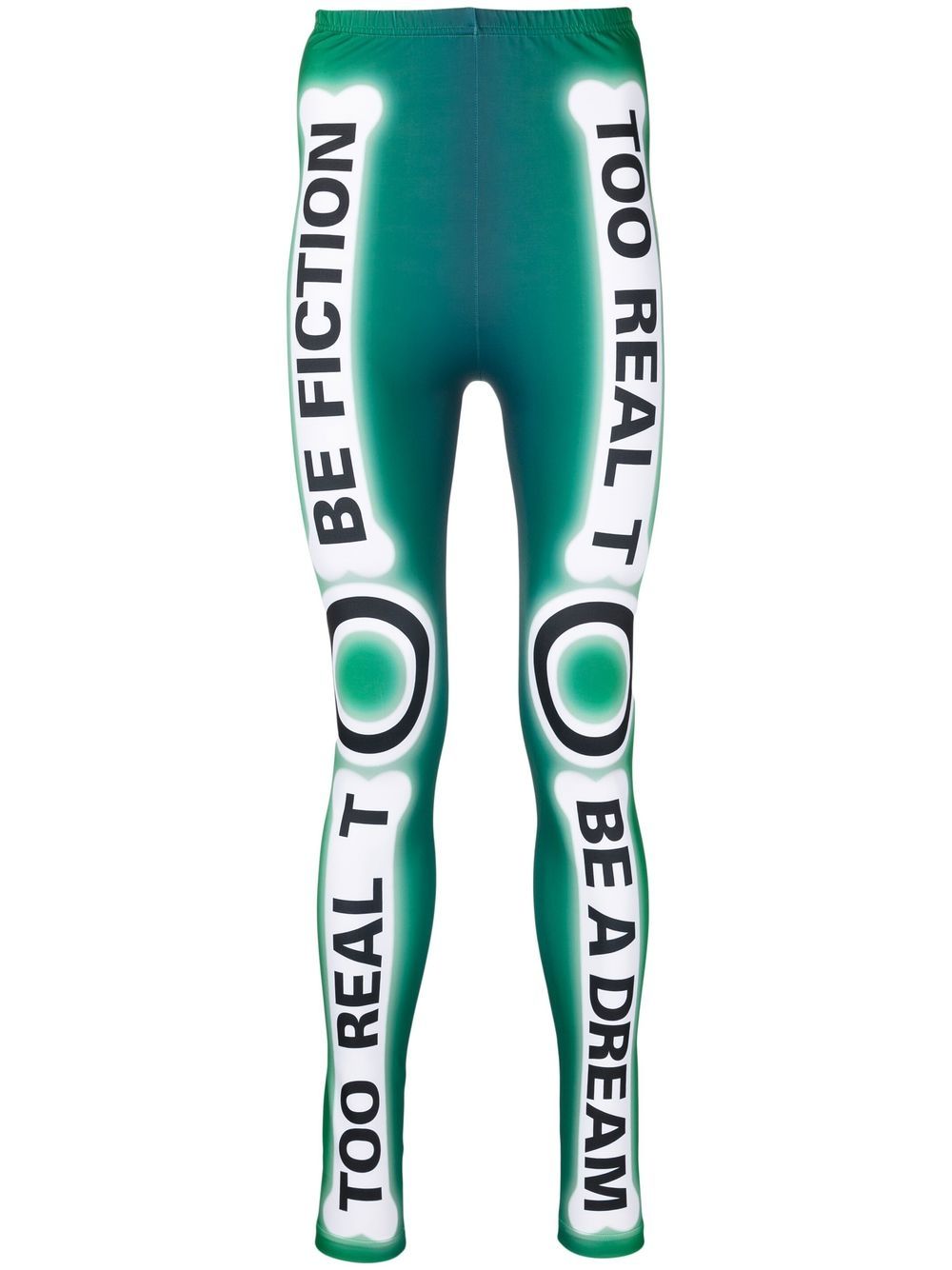 Walter Van Beirendonck Skeleton Fahrrad-Leggings - Grün von Walter Van Beirendonck