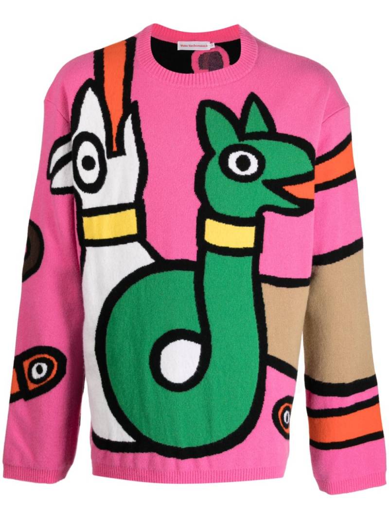 Walter Van Beirendonck Viper Pullover mit Intarsienmuster - Mehrfarbig von Walter Van Beirendonck