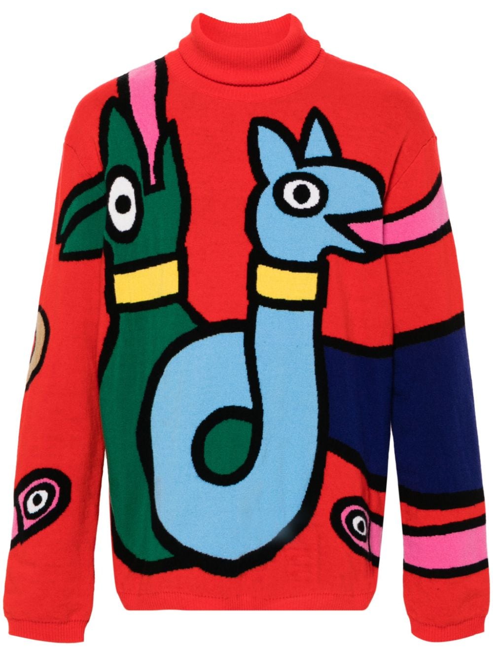 Walter Van Beirendonck Viper Pullover aus Wolle - Rot von Walter Van Beirendonck