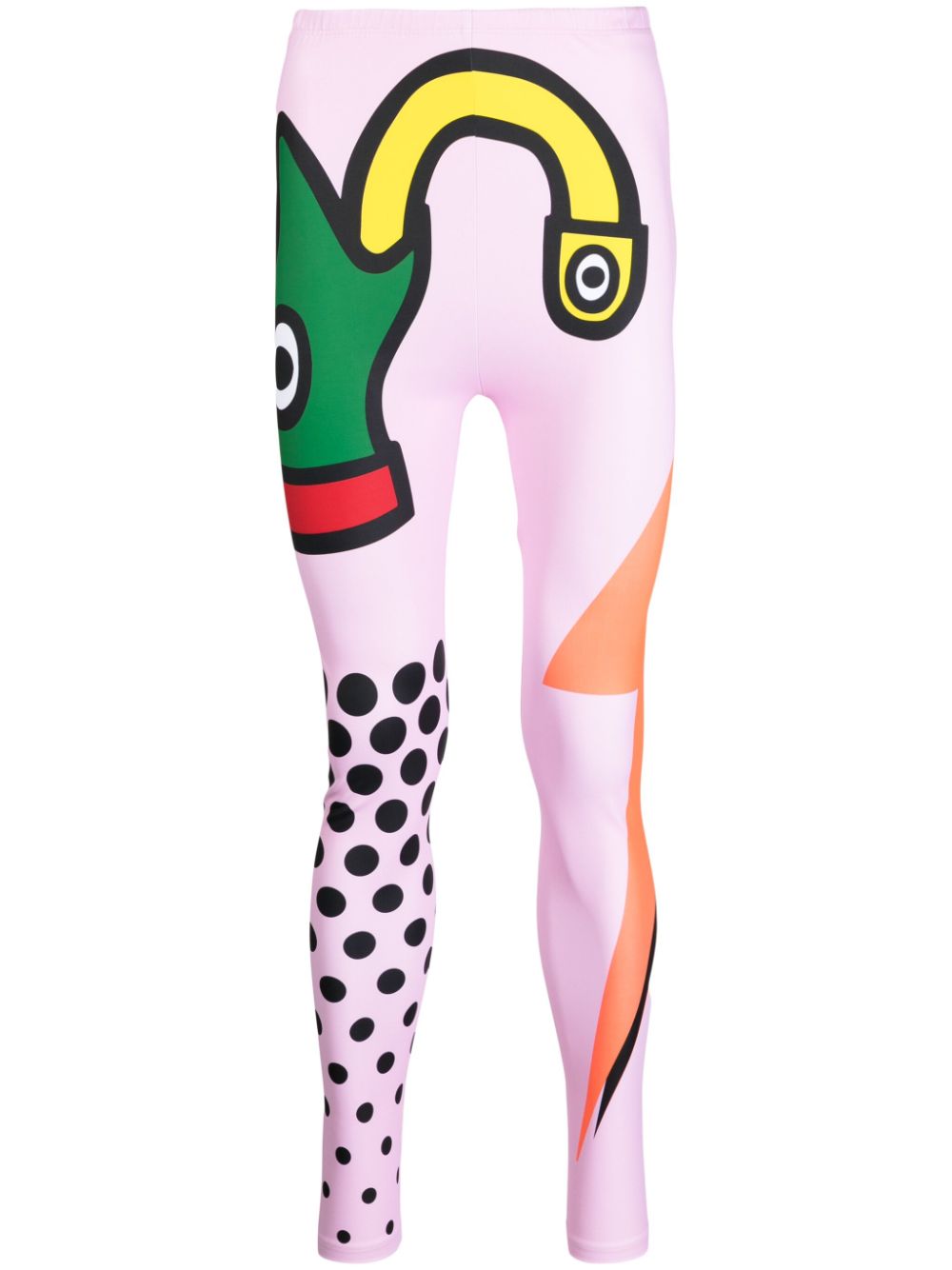 Walter Van Beirendonck Leggings mit grafischem Print - Rosa von Walter Van Beirendonck