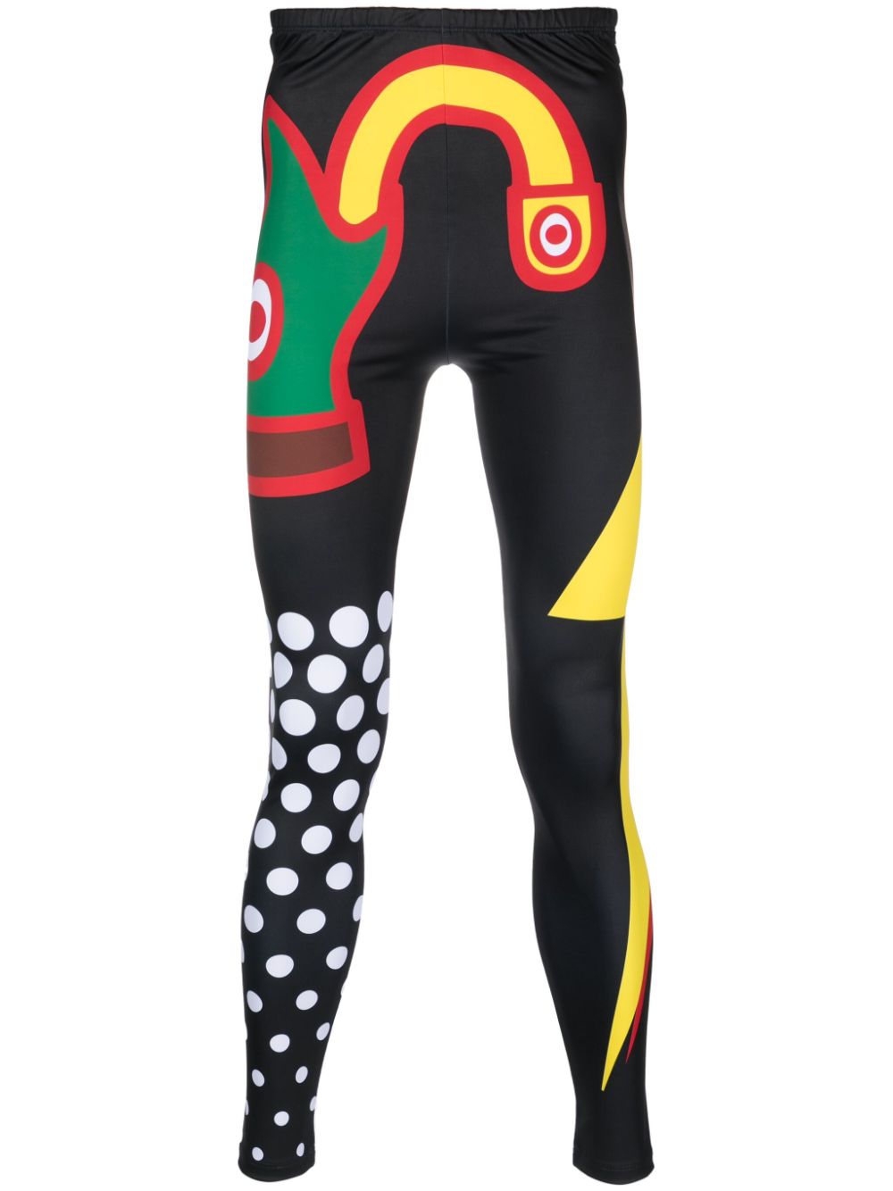 Walter Van Beirendonck Leggings mit grafischem Print - Schwarz von Walter Van Beirendonck