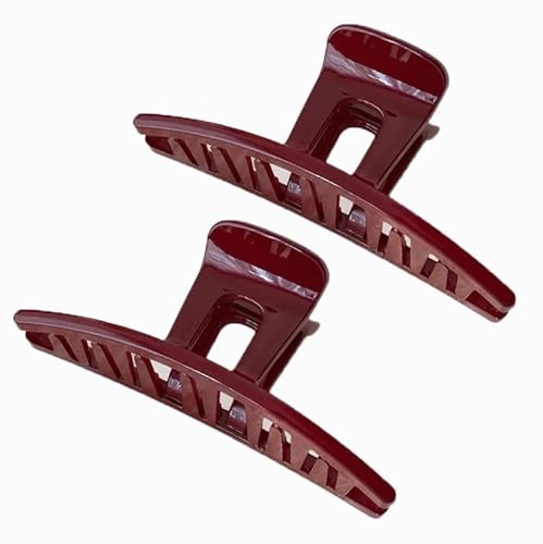 2 Stück große Haarklammern für dickes Haar Und Dünnes Haar haarspangen damen starke Haarspangen Rutschfest Haarspangen Dicke Haare Klaue haarschmuck21# Große rote Klammer von Waltonalice
