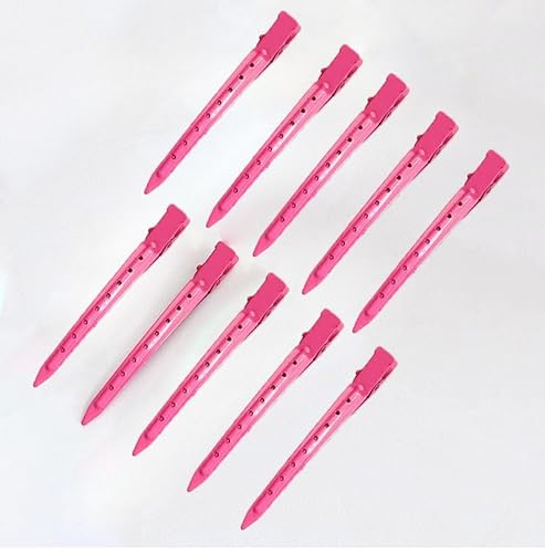 24 Stück EnteBill Haarspangen Haarklammern Damen Abteilklammern Haarspange Kunststoff Friseurbedarf Haarclips Rutschfestes Haarklammern für Salon Schneiden Stylen 8-Loch groß rosarot 24 Stück EnteBill Haarspangen Haarklammern Damen Abteilklammern Haarspange Kunststoff Friseurbedarf Haarclips Rutschfestes Haarklammern für Salon Schneiden Stylen 8-Loch groß rosarot von Waltonalice