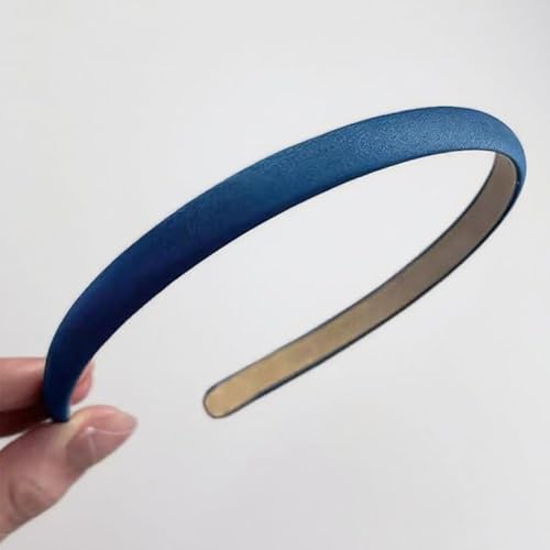 Haarband Classic Vintage Haarreifen Damen Haarreif aus Satin Haarschmuck haarreifen damen elegant haarreif dirndl Anti-Rutsch Haarreifen Stirnband für Den Weg zur Arbeit und PartysBlau1 Stück von Waltonalice