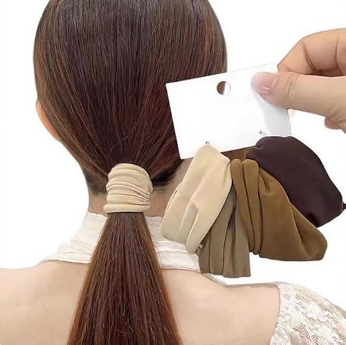 Waltonalice 6 Stück Haargummi Damen Haargummis Mädchen weiche Elastische Haargummis ohne Beschädigung Haargummis breite Hairties-Haarbänder Pferdeschwanzhalter Haarschmuck von Waltonalice