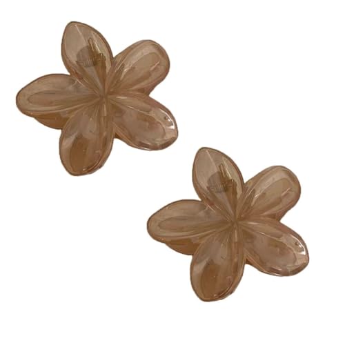 Waltonalice Blumen Haarklammer Haarspangen Damen Haarspange Blume Bunt blumenklammern Klein Hawaii Haarspange haare blumen klammer für Hochzeit Strand Party Pool Urlaub 5# 2 Stück von Waltonalice