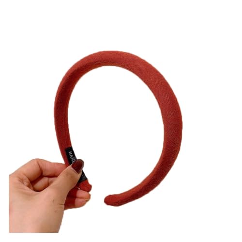 Waltonalice Haarreif mit Stoff Stirnband Haarschmuck Elastisches Haarband haarreifen damen elegant trachten haarreif für Dating Urlaub Reisen Yoga Party Alltagskleidung Karamell von Waltonalice