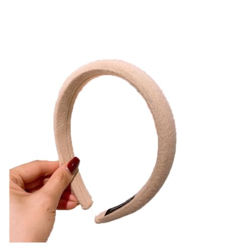 Waltonalice Haarreif mit Stoff Stirnband Haarschmuck Elastisches Haarband haarreifen damen elegant trachten haarreif für Dating Urlaub Reisen Yoga Party Alltagskleidung Khaki von Waltonalice