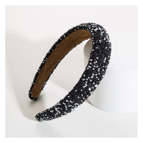 Waltonalice Haarreif mit bunten Strasssteinen Haarschmuck Kristall Stirnbänder Haarbänder rutschfeste Wide Stirnbänder für Hochzeit Braut Party Alltagskleidung Schwarz-Weiß Waltonalice Haarreif mit bunten Strasssteinen Haarschmuck Kristall Stirnbänder Haarbänder rutschfeste Wide Stirnbänder für Hochzeit Braut Party Alltagskleidung Schwarz-Weiß von Waltonalice