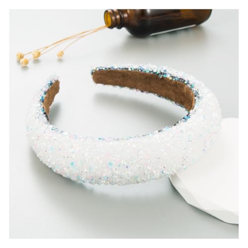 Waltonalice Haarreif mit bunten Strasssteinen Haarschmuck Kristall Stirnbänder Haarbänder rutschfeste Wide Stirnbänder für Hochzeit Braut Party Alltagskleidung Weiß Waltonalice Haarreif mit bunten Strasssteinen Haarschmuck Kristall Stirnbänder Haarbänder rutschfeste Wide Stirnbänder für Hochzeit Braut Party Alltagskleidung Weiß von Waltonalice