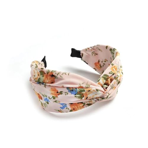 Waltonalice Haarreifen Damen Verknotet Stirnband mit Schleifen Vintage Haarreif elastische Stirnbänder Boho Breite Haarbänder headband Haarschmuck Rutschfest Haarreifen für Frauen Mädchen #10 von Waltonalice