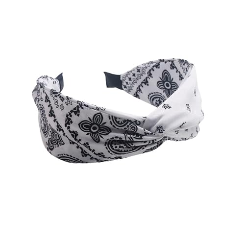 Waltonalice Haarreifen Damen Verknotet Stirnband mit Schleifen Vintage Haarreif elastische Stirnbänder Boho Breite Haarbänder headband Haarschmuck Rutschfest Haarreifen für Frauen Mädchen #15 von Waltonalice