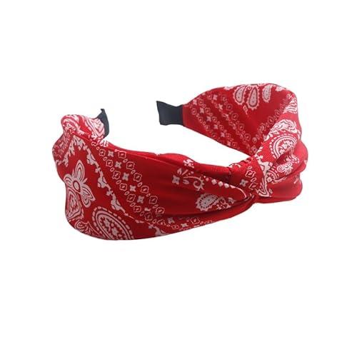 Waltonalice Haarreifen Damen Verknotet Stirnband mit Schleifen Vintage Haarreif elastische Stirnbänder Boho Breite Haarbänder headband Haarschmuck Rutschfest Haarreifen für Frauen Mädchen #17 von Waltonalice