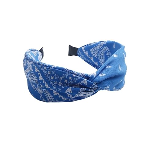 Waltonalice Haarreifen Damen Verknotet Stirnband mit Schleifen Vintage Haarreif elastische Stirnbänder Boho Breite Haarbänder headband Haarschmuck Rutschfest Haarreifen für Frauen Mädchen #19 von Waltonalice
