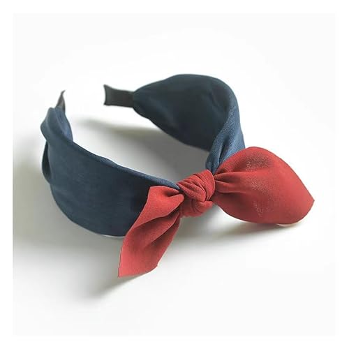 Waltonalice Haarreifen Damen Verknotet Stirnband mit Schleifen Vintage Haarreif elastische Stirnbänder Boho Breite Haarbänder headband Haarschmuck Rutschfest Haarreifen für Frauen Mädchen #42 von Waltonalice