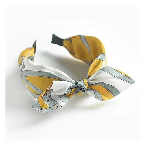 Waltonalice Haarreifen Damen Verknotet Stirnband mit Schleifen Vintage Haarreif elastische Stirnbänder Boho Breite Haarbänder headband Haarschmuck Rutschfest Haarreifen für Frauen Mädchen #7 von Waltonalice