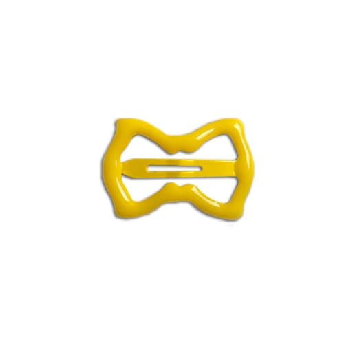 Waltonalice Haarspangen Schleifenform Haarspange mit kleinen Schleifen Kleine Eisen-Miss für feines Haar dickes Haar und mehr Kawaii-Haar-Accessoires für Frauen und Mädchen Dunkelgelb 24 Stück von Waltonalice