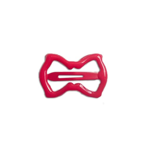 Waltonalice Haarspangen Schleifenform Haarspange mit kleinen Schleifen Kleine Eisen-Miss für feines Haar dickes Haar und mehr Kawaii-Haar-Accessoires für Frauen und Mädchen Rot 48 Stück von Waltonalice