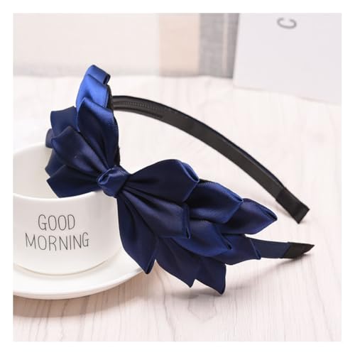 Waltonalice Schleifen-Stirnband Schleife Haarschleife Haarreif Mädchen Haar-Accessoires Weihnachts-Stirnband französisches Schleifen-Design für Halloween Weihnachten Party Cosplay Blau 1 3 Stück von Waltonalice