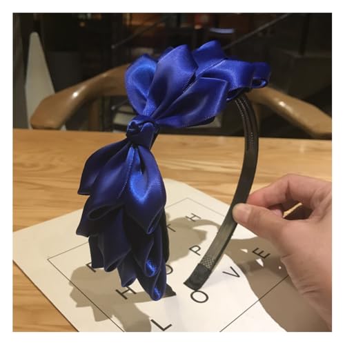 Waltonalice Schleifen-Stirnband Schleife Haarschleife Haarreif Mädchen Haar-Accessoires Weihnachts-Stirnband französisches Schleifen-Design für Halloween Weihnachten Party Cosplay Blau 3 3 Stück von Waltonalice
