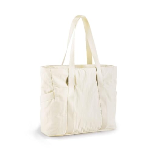 Waltonalice Tragetasche für Damen Reisetasche ultraleichte große Handtasche mit Reißverschluss Yogatasche Arbeitstasche 15,8-Zoll-Laptopfach für den Alltag Arbeit Reisen Beige Waltonalice Tragetasche für Damen Reisetasche ultraleichte große Handtasche mit Reißverschluss Yogatasche Arbeitstasche 15,8-Zoll-Laptopfach für den Alltag Arbeit Reisen Beige von Waltonalice
