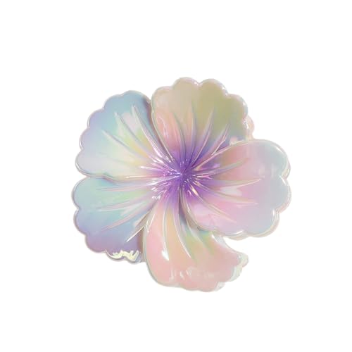 1 Stück Bunte Farbverläufe Blumenhaarnadel Damen Blumen Haarklammern Rutschfeste Haarschmuck Krallenclip Haarnadel Haarspangen Frauen Kopfbedeckung Haarclips für Tägliches Tragen,Lila von Wambere